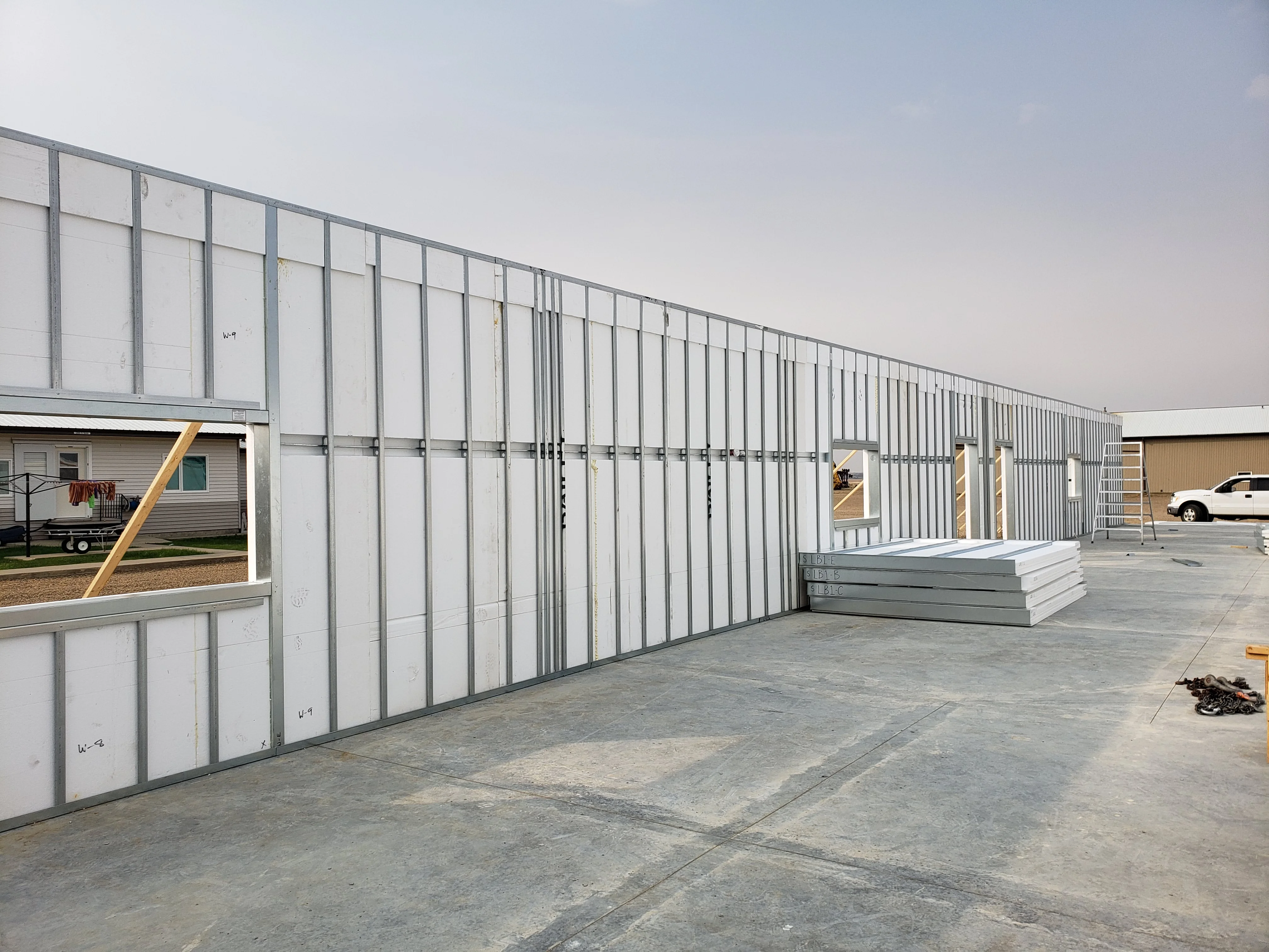 ISF Panel installation at a construction site